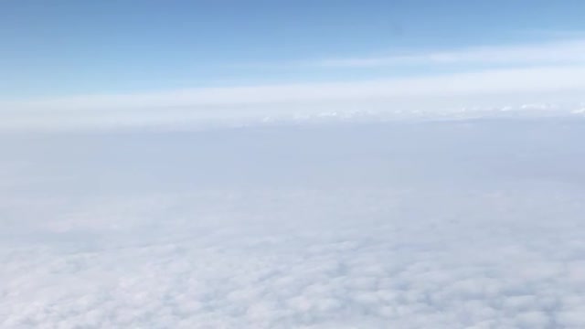 the view of the sky from the plane