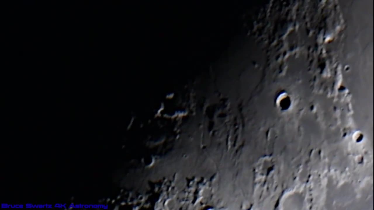 4K video Hope quality is a little better this is with a high powered Scope Hyginus crater