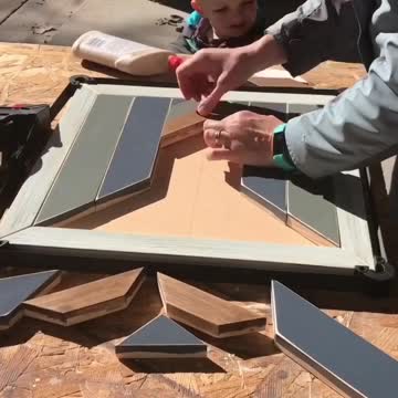 Easy DIY Wooden Wall Art - Geometric