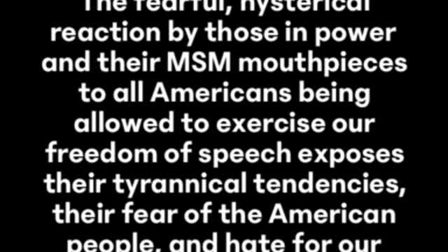 Elon Musk: The hysterical reaction by those in power exposes their fear of the American people
