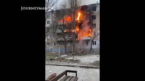 Russian airstrike in Mykolaiv