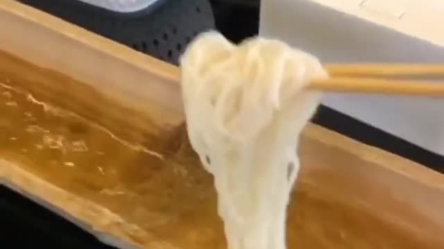 The restaurant has a unique water noodles