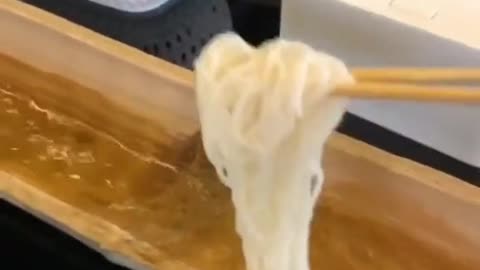 The restaurant has a unique water noodles