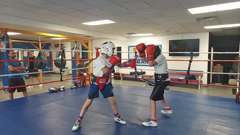 Joey sparring Dylan 7/28/22