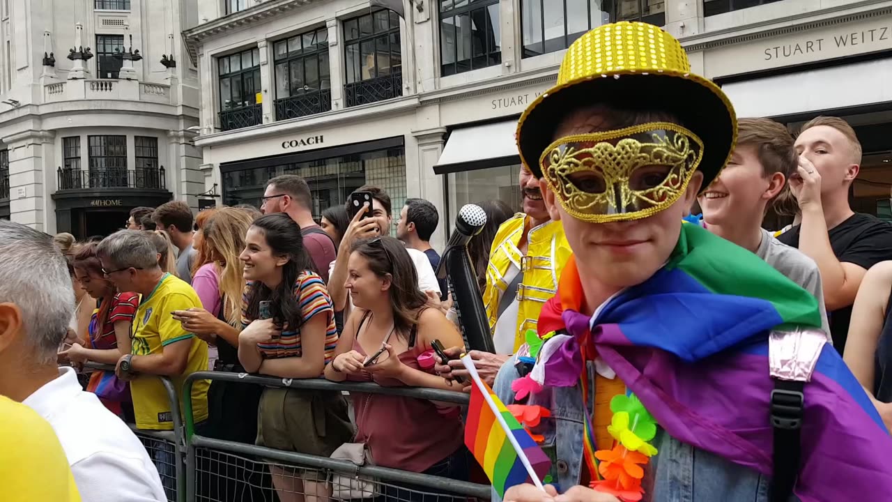 London Gay LGBTQIA+ Pride England 6th July 2019. Galaxy Phone