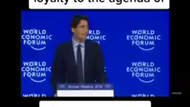 TRUDEAU PLEDGING CANADA TO THE WEF- THIS IS WHY WE'RE HERE