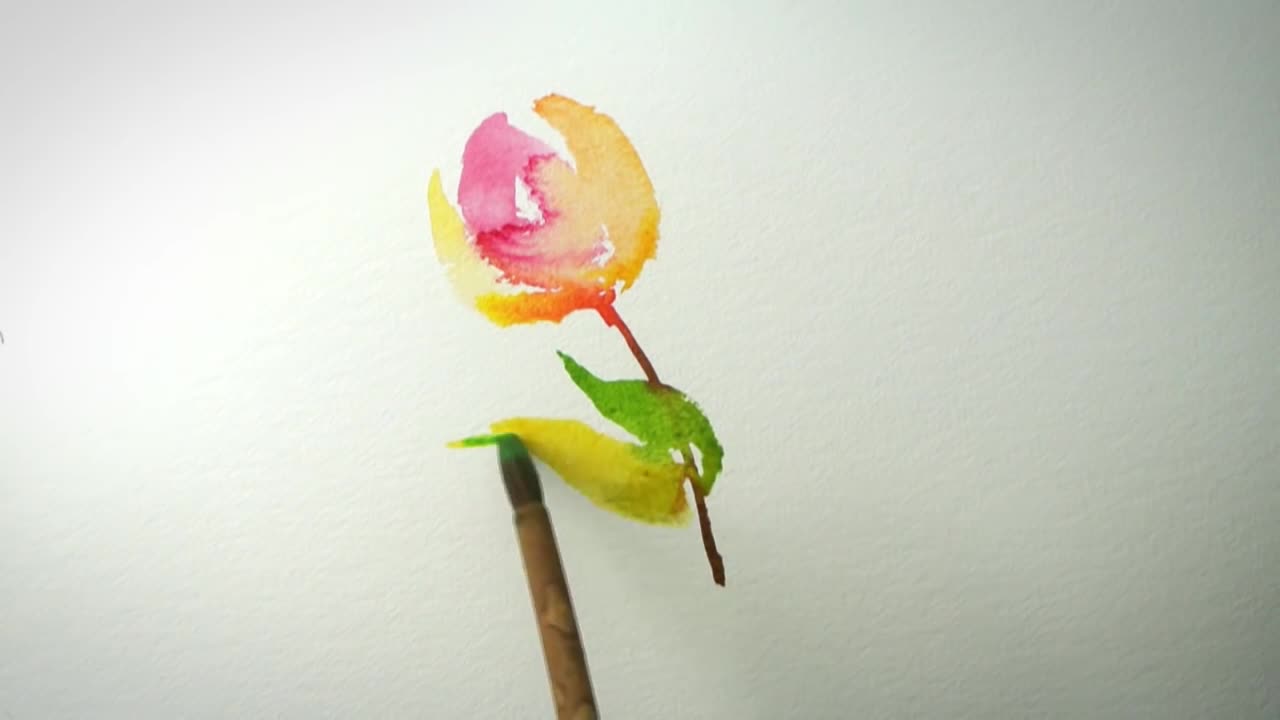 Tulips Watercolor Painting (Fast and Easy)