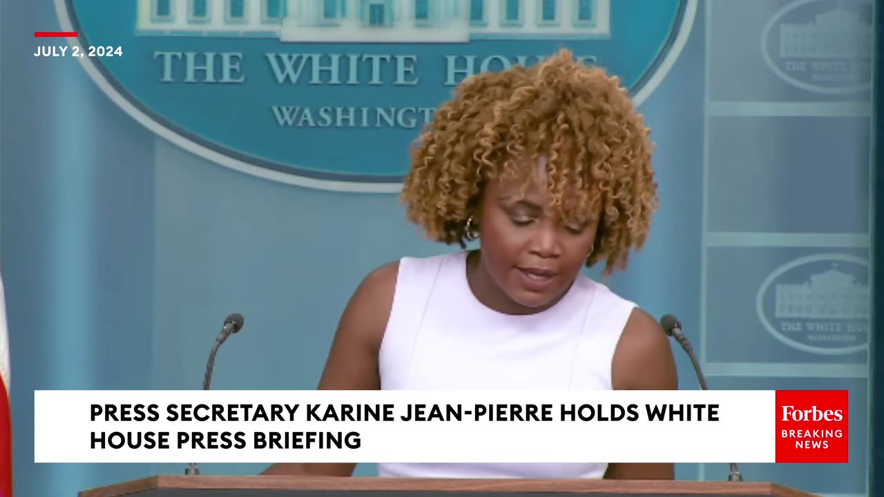 Karine Jean-Pierre Attempts To Assuage Concerns About Bidens Mental Fitness Following First Debate