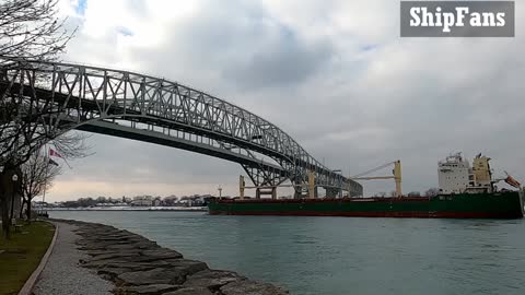 Sunda Ship Downbound In Great Lakes