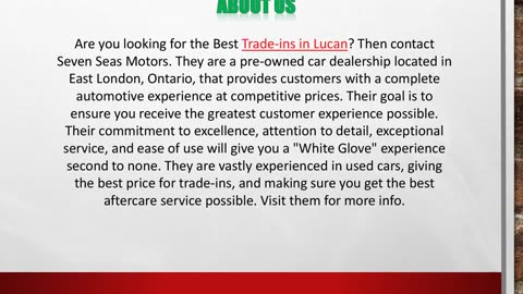 Trade-ins in Lucan