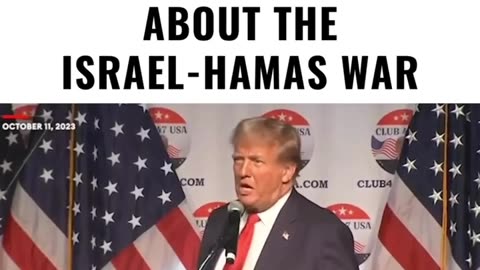 Trump Issues BIG WARNING About The Israel-Hamas War (CC)