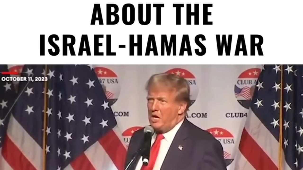 Trump Issues BIG WARNING About The Israel-Hamas War (CC)