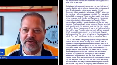 Mark Z on Iraqi Dinar and Bonds...