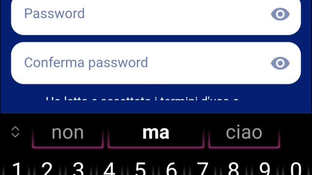 Covid Healer app - Registrazione di un paziente