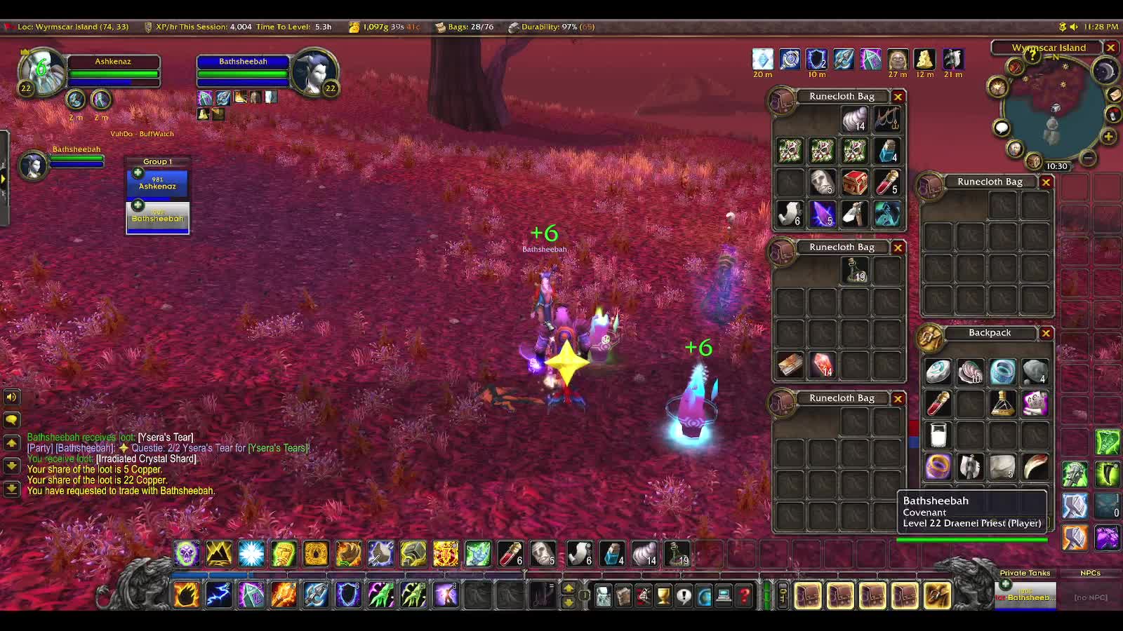 WoW Burning Crusade Shaman and Priest (wife) travel to Ashenvale