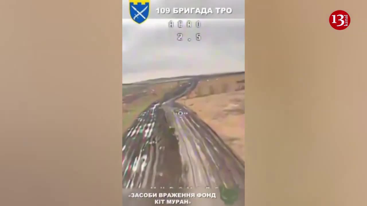 Trucks carrying new manpower and ammunition to the Russians were attacked by drones