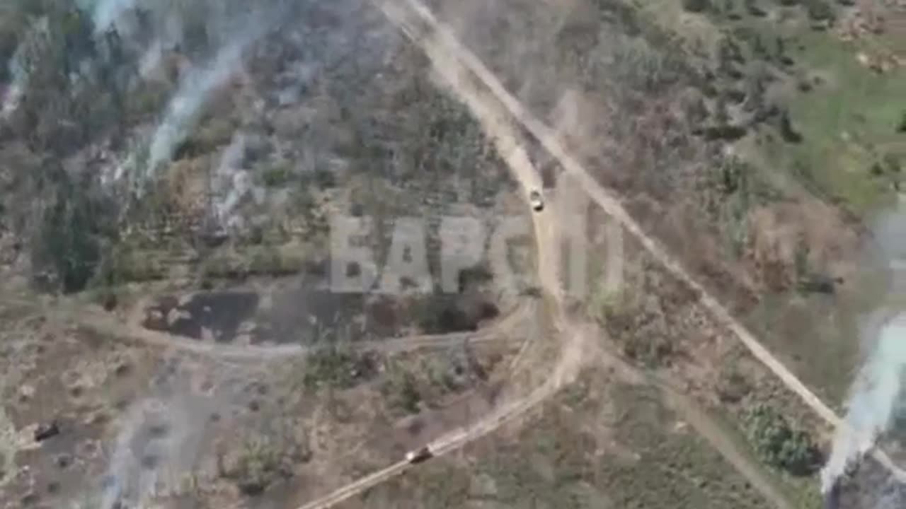 Another angle of filming the failed offensive of the Armed Forces of Ukraine