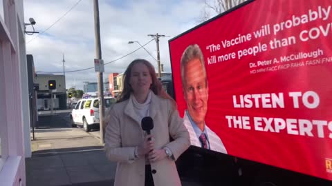 Vaccine choice Australia bill board