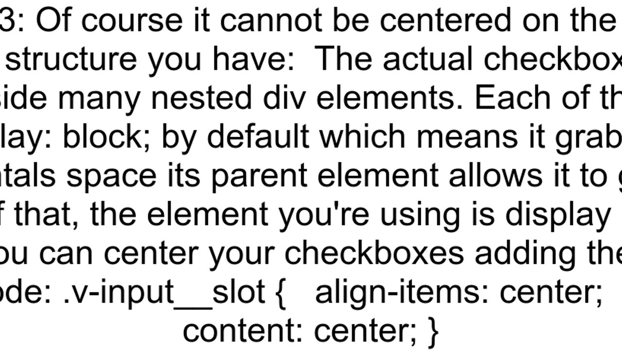 Centering checkbox in table column