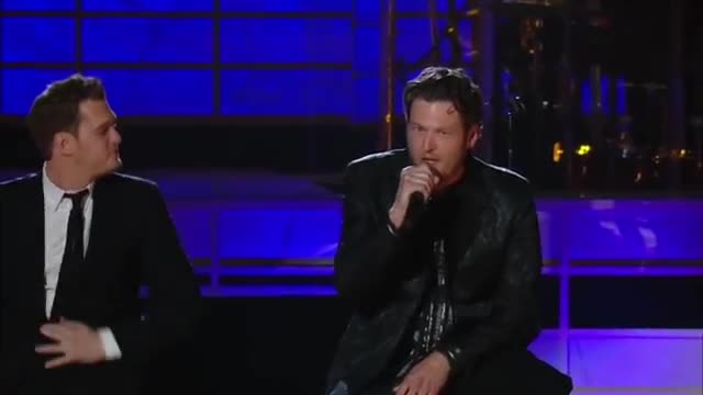 Michael Buble and Blake Shelton - Home ( Live 2008)