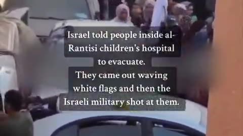 idf Telling Civilians to Evacuate a Hospital and then..