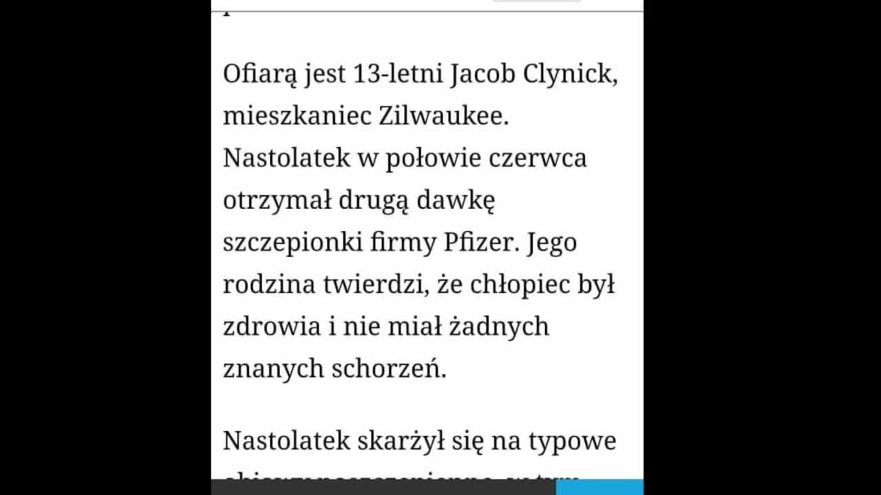 Śmierć 13 latka