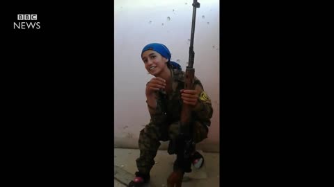 Female Kurdish sniper cheats death at the hands of gun shooters