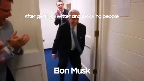 Elon Musk enjoying after purchasing Twitter