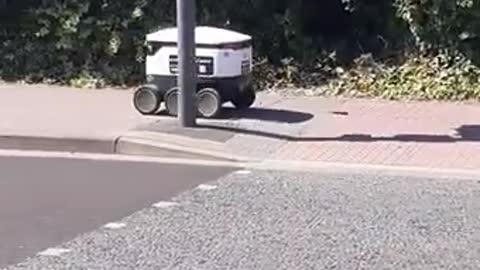 Helping a Starship Grocery Delivery Robot Cross Road Safely