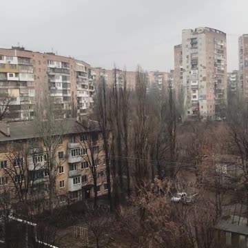 Sirens sounding in Donetsk, Ukraine