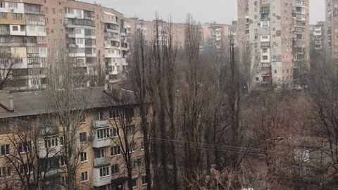 Sirens sounding in Donetsk, Ukraine