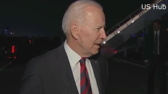 President Joe Biden travels to White House on Air Force One After the CNN Town Hall with Don Lemon