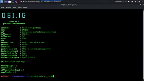 Osi.Ig - Open Source Information Instagram Tool