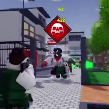 destroying the zombie boss / уничтожение босса зомби