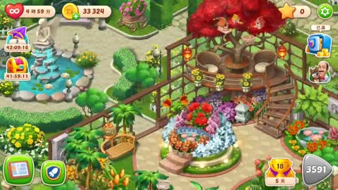Homescapes environment _Level 3590 夢幻家園環境概觀 _3590關