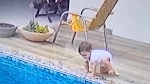 Can Dad Save the Baby in the Pool