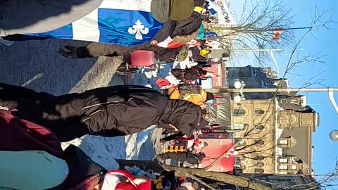 Wellington Street in Ottawa... Peaceful protest