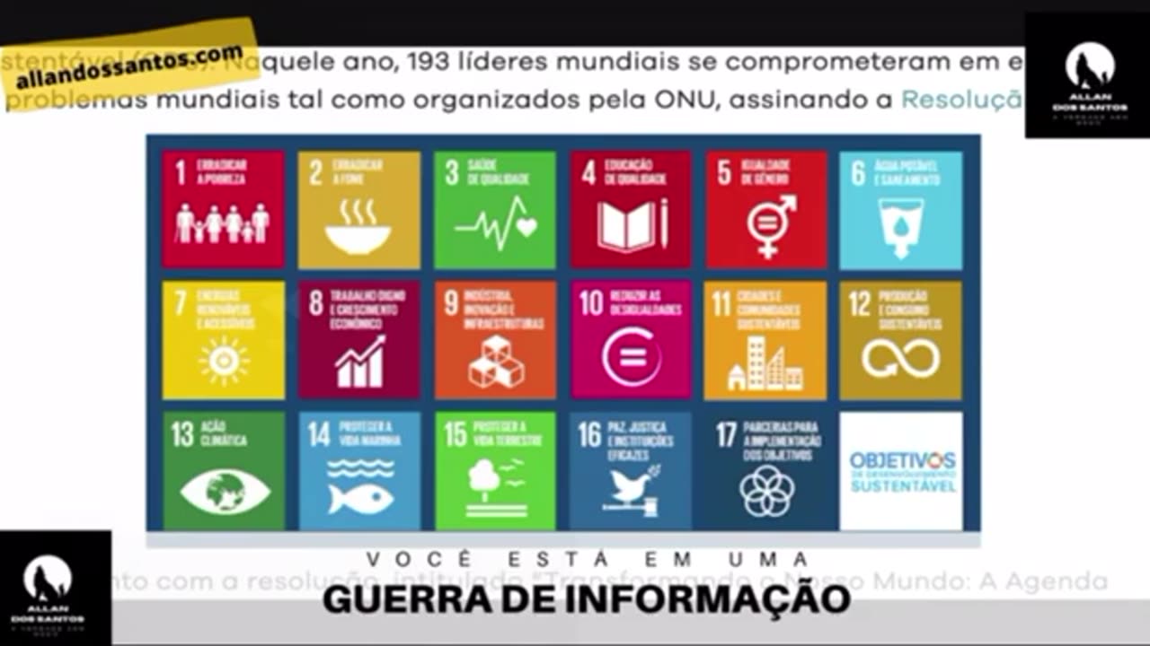 Allan dos Santos manda a real sobre a Agenda 2030