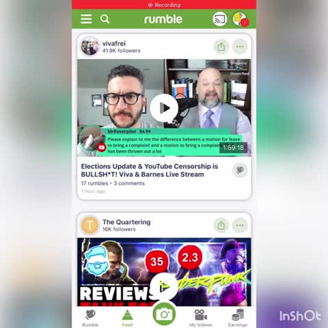 Rumble tutorial play in background