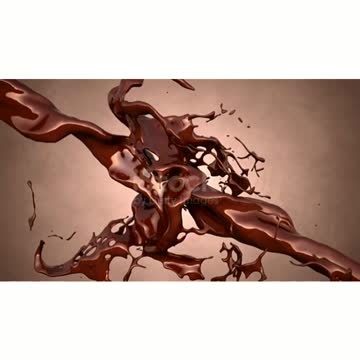 ضDark melted chocolate flow