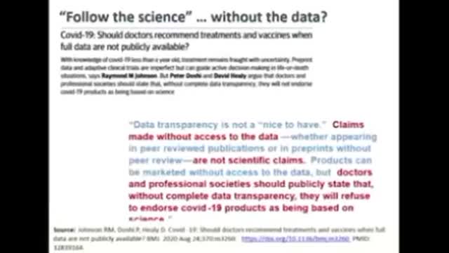 Prof. Peter Doshi Univ. Maryland: E' davvero una pandemia di non vaccinati?
