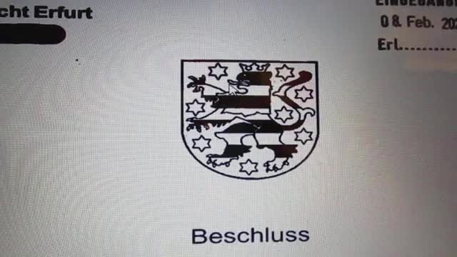 Beschluss Gericht Erfurt