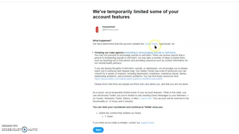 TWITTER Joke Reply gets me a 12 hour ban