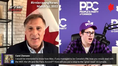 How would you deal with WEF, UN, Paris Accord, Great Reset Maxime Bernier LIVE M