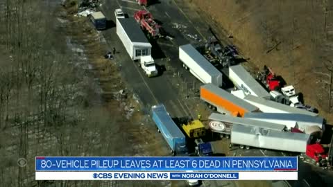 Vehicle pileup in Pennsylvania leaves 6 dead