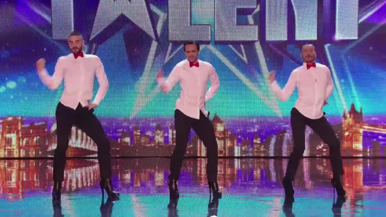 Yanis Marshall, Arnaud and Mehdi in their high heels spice up the stage | Britain's Got Talent 2014