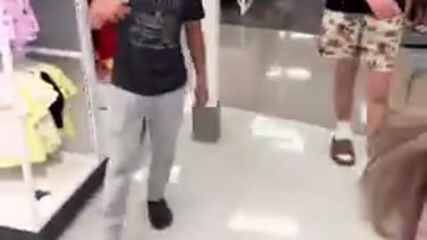 Sodomite with a purple mullet, called out in Target for guess what...
