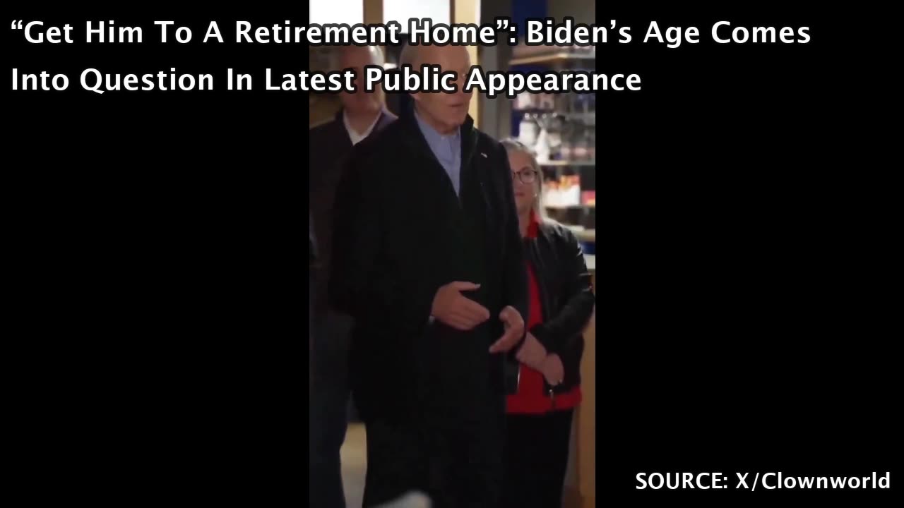 “Get Him To A Retirement Home”: Biden’s Age Comes Into Question In Latest Public Appearance