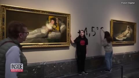 Activists Glue Themselves to Museum Painting