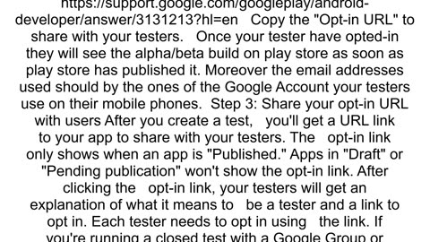 Internal testing in Google Play doesn39t send out emails